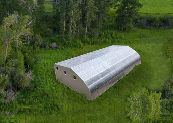 大きいプレハブの鋼鉄家のCarportは太陽電池パネルが付いている避難所の温室を取除いた