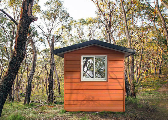 オーストラリアの標準のヨーロッパの標準的な軽い鉄骨構造の可動装置のはすは家へ帰ったり/折り畳み式の小さいモジュラー プレハブの小屋