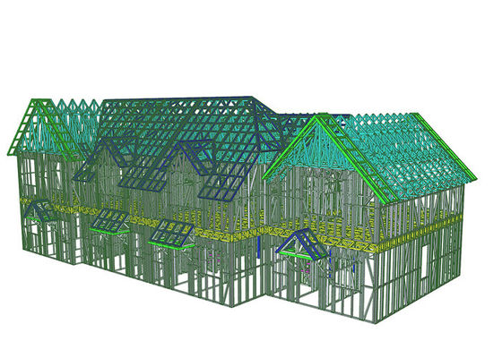 2 Storey Prefabricated Apartment Building In The UK – Light Steel Frame Modular Housing