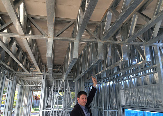 SOHO Steel Structure Prefabricated Apartment Buildings , Prefabricated Dormitory House Kits