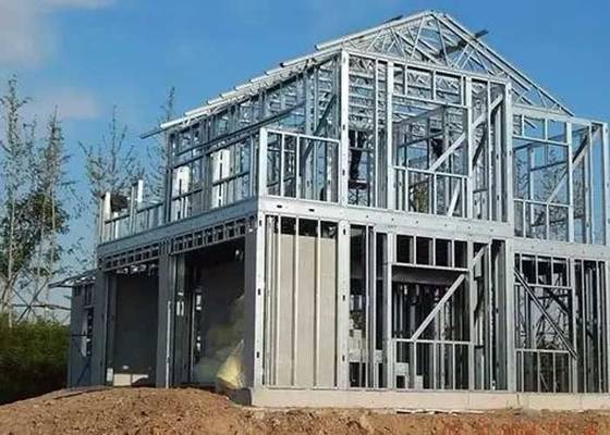 AS/US Duplex Steel Frame Ultra Modern Prefab Homes With Light Gauge Steel Framing