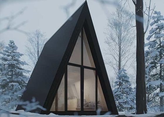 プレハブのホテルの単位の軽い鋼鉄スペース フレームの小さい造るKitsetの家Nz