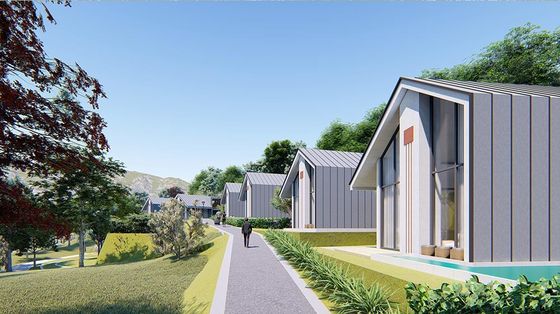 Prefab Light Steel Frame House Hotel Unit With Landscape Nancy House