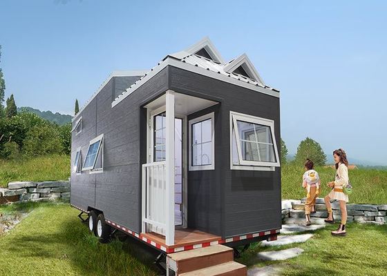モジュラープレハブ軽量鉄骨タイニーハウスオンホイール：NAS/ASによる革新的なデザイン