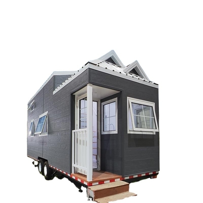 Airbnbのためのトレーラーが付いている車輪の軽い鉄骨フレームの小さい家