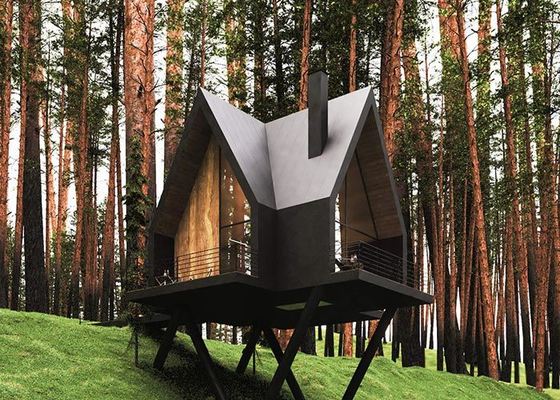 豪華なホリデーキャビン 模型の家と プリファブ ログキャビン ガーデンシェード