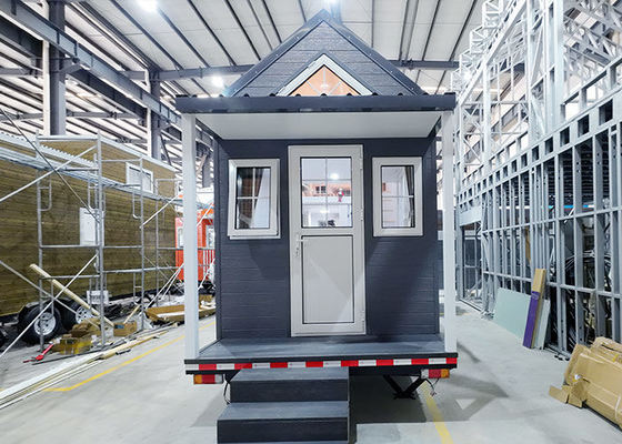 モジュール式プリファブリックハウス 小型の車輪付き住宅 レンタ 軽量鋼筋枠