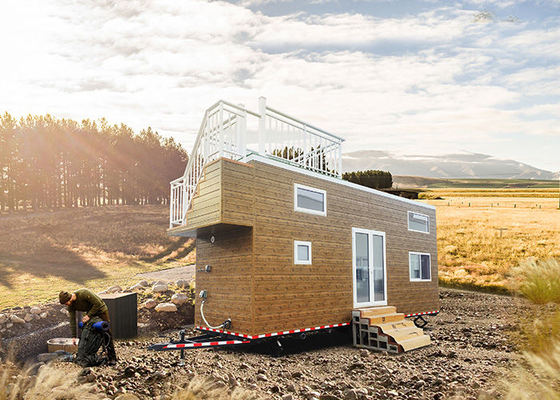 AS/NZS プレファブ 小型の車輪付き住宅 Airbnbの移動生活スタート
