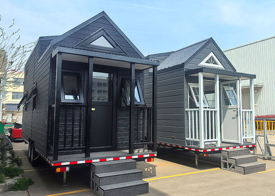プリファブ モジュール型住宅 移動型 キャンピング用の車輪付き小屋