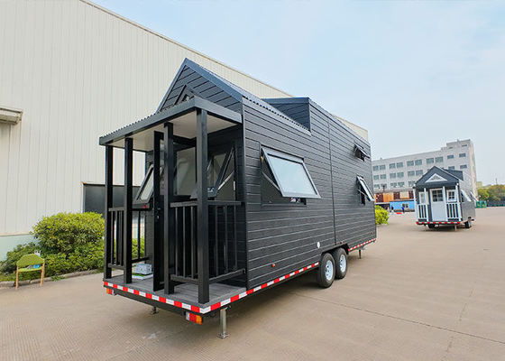 スタイリッシュなデザイン イノベティブ 2 ベッドルーム 小さい車輪の家 移動式 小さい小屋
