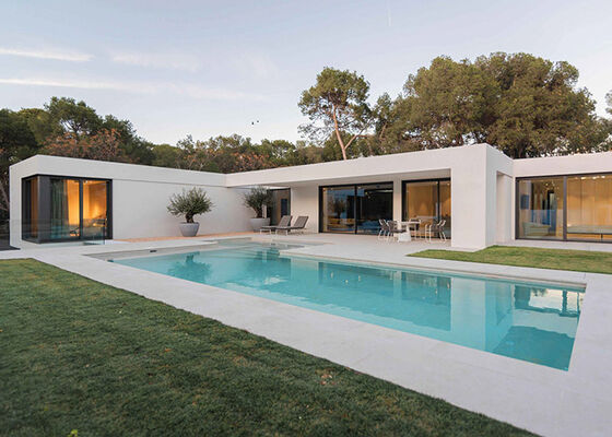 シングルファミリー プリファブリックハウス プールと軽量鋼筋フレームハウスキット