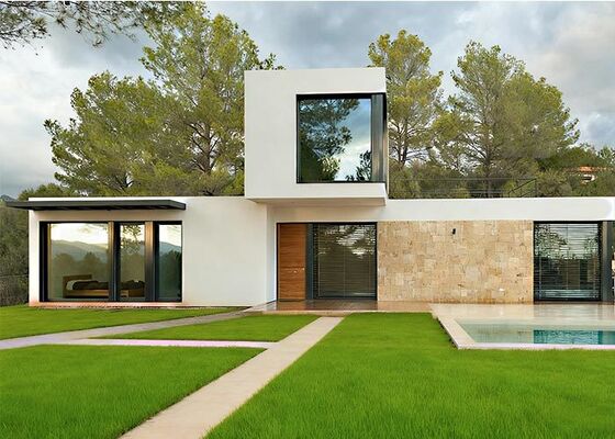 環境に優しいパネル式システムと人気のあるプリファブモジュール式住宅 AS認定材料