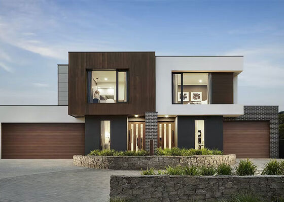 中国プレハブ鋼フレームパネル化ホームキット 40フィートサンドイッチパネル防水高級ヴィラ