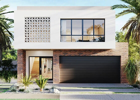 3ベッドルーム プレハブ住宅 ヴィラ モジュール式ホームキット サーマルメタルサイディング クラディング付き