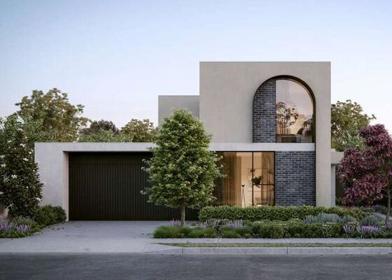 豪華2階建てのシングルファミリーホーム 軽鋼のプリファブリックハウス