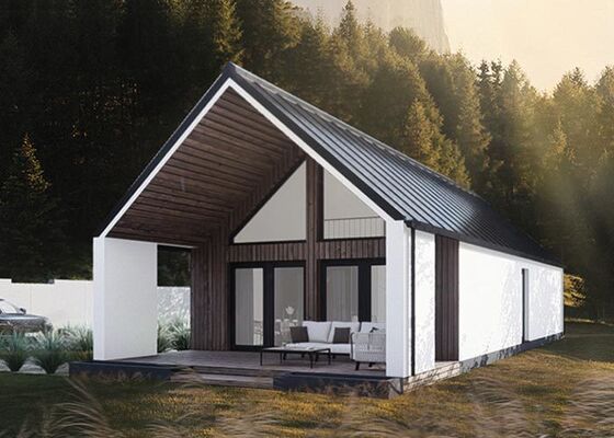 Light Steel Modular Prefab House Portable Villa Prefabricated Cabin Home In Poland