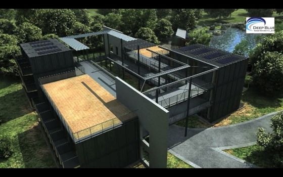 ソーラーパネル プリファブ モジュール型住宅 完全に完成 移動式 オフィス用 ガーデンスタジオ
