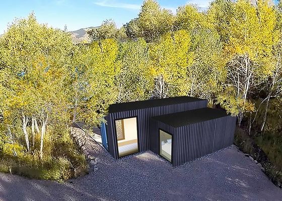 高品質のプリファブリックサンドイッチパネルハウス 鋼鉄構造 プリファブリックホテルユニット