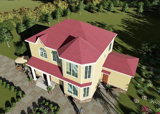 ALC パネル リサイクル可能 緑色 プリファブ 家 調整可能 軽量 鋼製 プリファブ ビラ