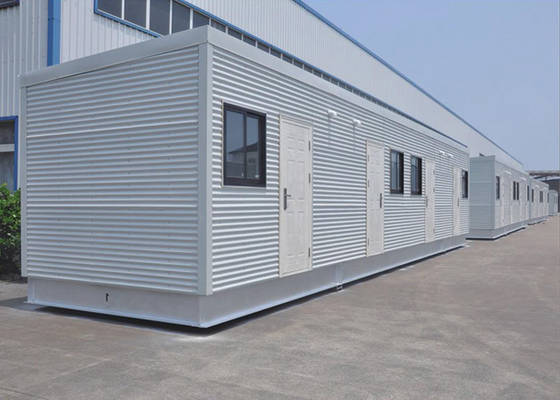 Wind Resistance Prefabricated Light Steel Frame Houses Foldable Mobile House / Steel Warehouse Storage