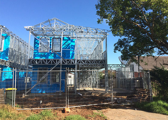 ホワイト カラー モダン エコノミック プレファブ 軽鋼ハウス DEEPBLUE 鋼枠