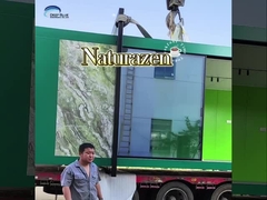 黄色灯の鋼鉄ゲージ フレームの小型の安いプレハブの庭のスタジオ