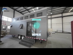 アメリカ スタンダード 環境に配慮した生活と建築の巧妙さ 車輪の小型のプリファブリックハウス