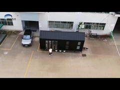 モジュラルの軽鋼構造 プレファブ トレーラー付きの車輪付き小屋 Airbnb