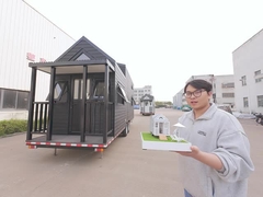 動動の根による車輪の小さな家 USA/AS モダントレーラーホスエは出荷準備中